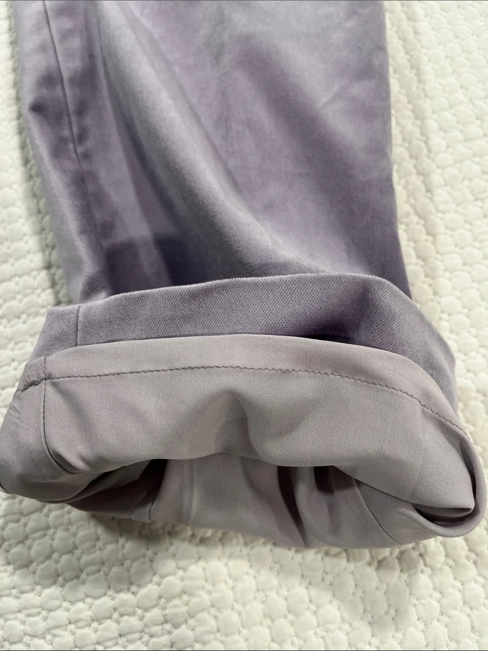 J. Crew Kate 4-Season Pant 2 Tall Dried Violet velvet
